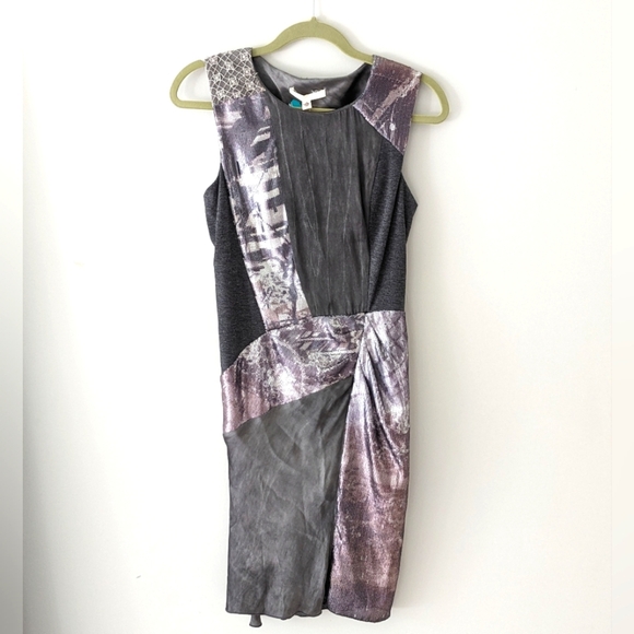 Burning Torch by Karyn Craven for Anthropologie Mixed Material Dress - Picture 1 of 8
